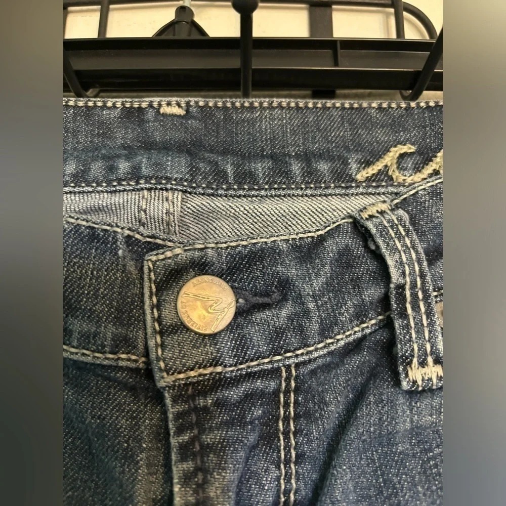 Citizens Of Humanity Dark Blue Cropped Flare Jeans - Picture 3 of 8